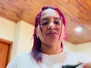 I Ride my Cuckold Husband's Cock Imagining that he is my Lover I Humiliate him while I Ride his Cock