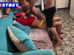 "Хочу еще" - этой шлюхе мало двух членов - Screenshot 2 of 16 - Double Penetration