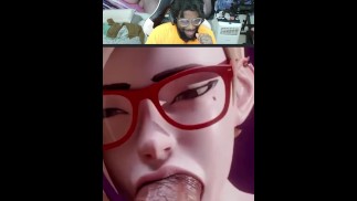 Tight Petite Nerd Teen Sucks Cock With Footjob