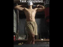 Not stopping working out until i became toji day 8