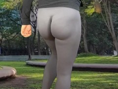 Big bubble butt public flashing - Screenshot 14 of 16 - Public