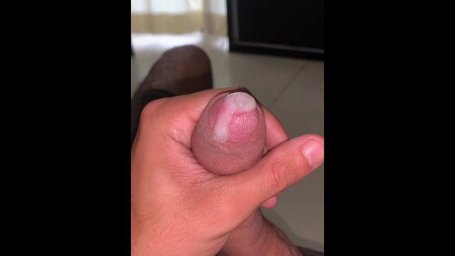Huge 23cm cock cumming after training