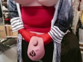 QOS Sissy Большие Сиськи Большие Яйца Солевой Инфузионный Поддельные Сиськи Распаковка Сиськи Раскрытие 2