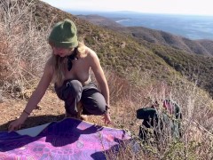 Cum with me on a Horny Naked Hike // Masturbating on Public Trail | Steph in Space