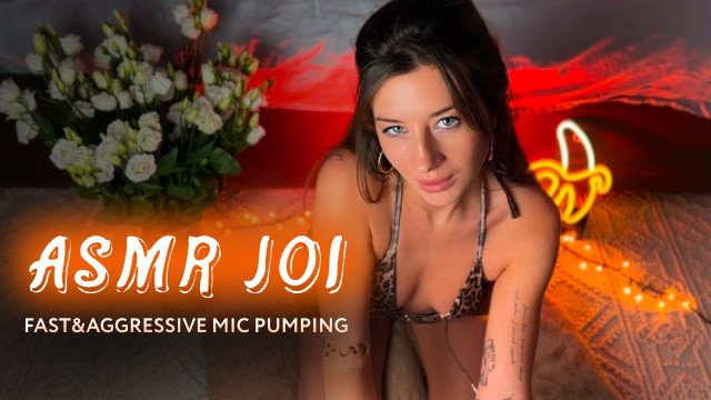 ASMR JOI * Your sexy pussy Fast and Aggressive Mic Pumping Your Cock * Amy Haze