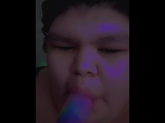 Native girl sucking a multicolored dildo - Screenshot 13 of 16 - Native Girls