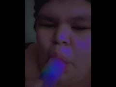 Native girl sucking a multicolored dildo - Screenshot 16 of 16 - Sex Toys