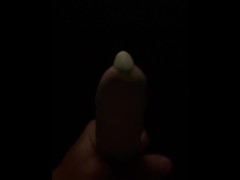 Asian Big wet  Glowing cock solo