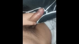 Masturbandome mi pene  duro y eyaculo en tu boca🔥🤤