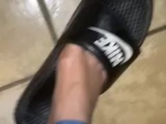 Feet Slapping With My Slippers