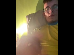 Me rubbing my 6 inch dick