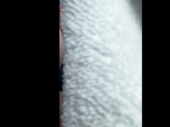 BEACH ADVENTURE: perfect pink pussy exposed on passenger seat on a busy beach road drive