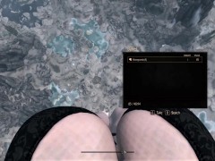 Sexy redhead with big boobies growths into giantess