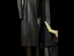 Vacuuming Girlfriend's Italian Leather Jacket and Wetsuit with Vintage Electrolux Vacuum Cleaner