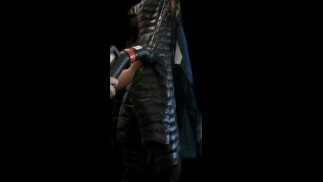 Big vacuum with Girlfriend's Black Ghost Whisperer Down Jacket