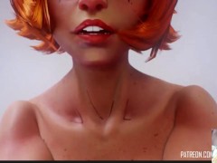 Mr. Fantastic Fucks Invisible Woman's Bald Ass Pussy, Sharen POV, Big Breast Squirrel Girl Creampied