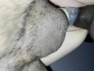 Белая Шлюха Принимает Два Больших Black Члена В Свою Киску!!