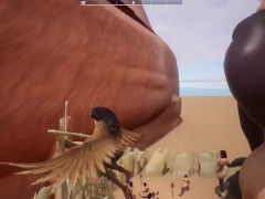 Huge Naked Gaint Girls in Wild Life Porn Game