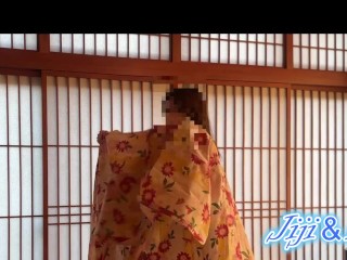 個人撮影 年の差カップル 温泉宿での一コマaiちゃん着替えシーン