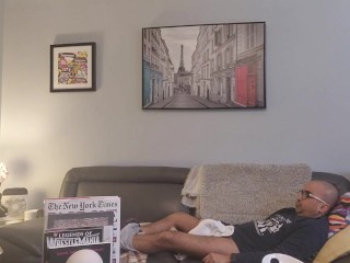 Young Man Filming himself Masterbating Part1