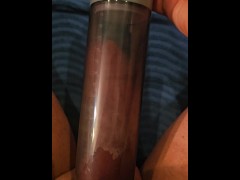 Stroking and pumping my balls with electric penis pump - Screenshot 2 of 16 - Penis Pump