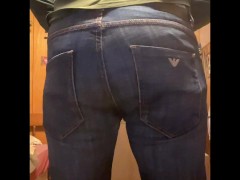 Sexy ass to camera naked toilet piss + bonus farts in jeans and naked farts
