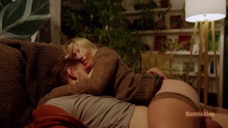 Romantic evening sex, he keeps going after his creampie until she has her orgasm