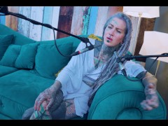 Tattoo Model Pornstar Anuskatzz talks about jelousy ASMR Youtube channel: ASMRkatz SFW inked hippie
