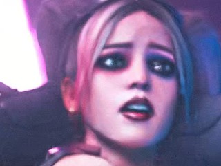 Harley Quinn taking Batman's Big Cock