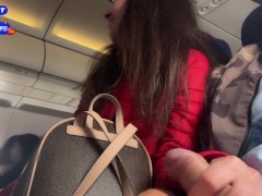 Risky Public Jerking Off On A Plane Full Of People - Public Dick Flashing
