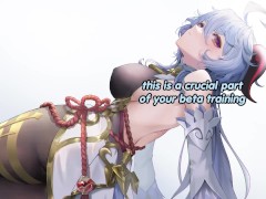 Ganyu teaches you how to be a good beta (femdom, humiliation, shoe fetish, foot fetish, JOI)