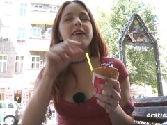 Ersties - Cute Redhead Babe Amarna Rubs Her Wet Clit