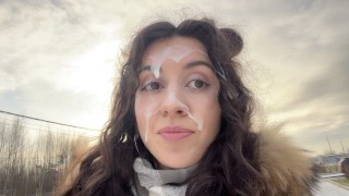 Before We Split Up My Ex-Girlfriend Asks Me To Have One Last Fuck In A Car On A Public Cumwalk
