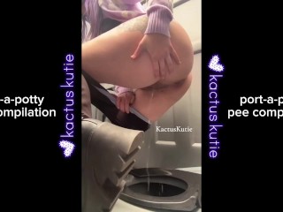 Port-a-potty Pee Compilation