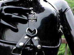 Latex Doll Shameful Outside Walking Play💜