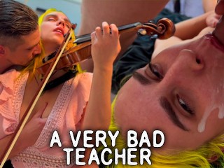 Playing the Violin? or Fuck her Holes?