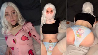 Petite 18 летний фембой играет с bussy