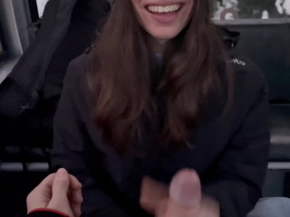 Публичная сперма в рот + кремпай в любительском видео