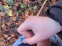 Riskanter Handjob auf belebtem Wanderweg - wir wurden fast erwischt