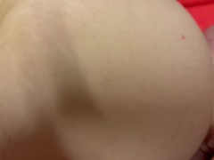 My boss sticks it in my ass, but it's too big and my hole is too tight.