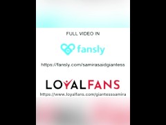 Samira gets horny knowing that she will eat her tiny. vore