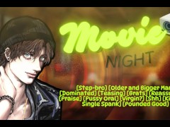 Step Bro Cuddles You On Movie Night In His Room And Fucks You