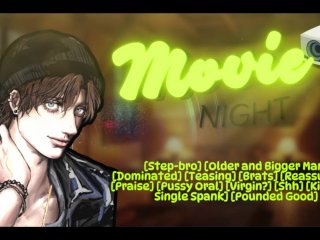 Step Bro Cuddles You On Movie Night In His Room And Fucks You