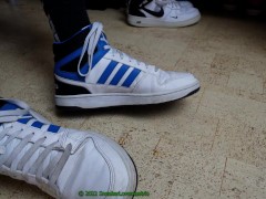 Playing with adidas dineties and cumming on af1 utility in strauss workpants