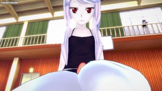 Шалтир из Overlord работает с футджобом! Хентай от первого лица