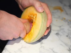 Fat big cock fucks juicy melon until cum and creampie. Very hot and sweet night