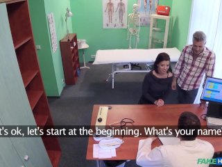 Cheating Wife fucks her Doctor as soon as her Husband leaves the room - Fake Hospital screenshot number 0