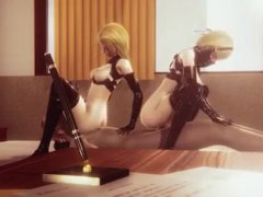 3-D Teen Threesome
