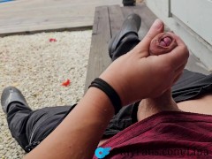 Neighbor's Autumn Yard Working. I Had Other Plans! - Screenshot 11 of 16 - Jerk Off