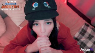 Мита из MiSide проглотила всю сперму